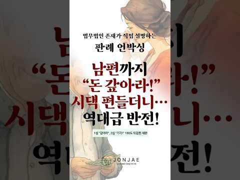 "이혼하니까 7천만 원 뱉어내!" 억지 빚 만들어 며느리 공격한 시부모의 최후 ⚖️